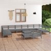 13 Piece Garden Lounge Set Solid Pinewood