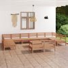 13 Piece Garden Lounge Set Solid Pinewood