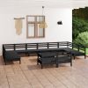 13 Piece Garden Lounge Set Solid Pinewood