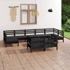 10 Piece Garden Lounge Set Solid Pinewood