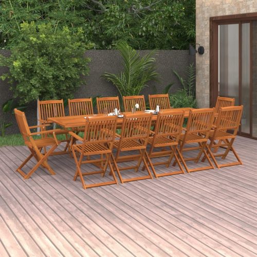 Garden Dining Set Solid Wood Acacia