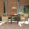 Garden Dining Set with Cushions Poly Rattan