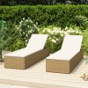Sunlounger Poly Rattan and