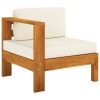 Garden Sofa Bench with Cushions Solid Acacia Wood