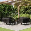 Garden Lounge Set with Cushions Aluminium Anthracite