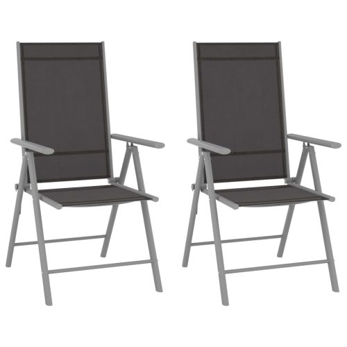 Folding Garden Chairs Aluminium and Textilene