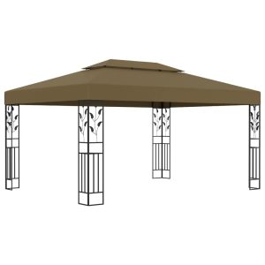 Gazebo with Double Roof 3x4 m