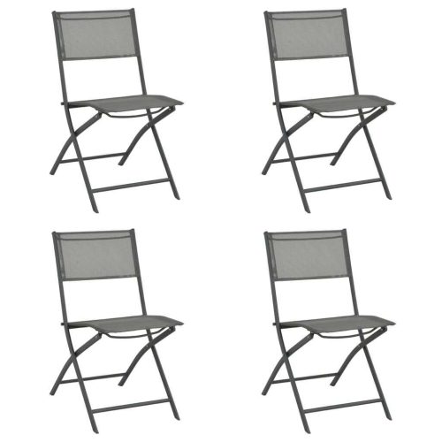 Folding Outdoor Chairs Steel and Textilene
