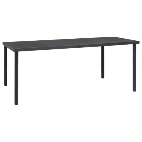 Outdoor Dining Table Anthracite Steel