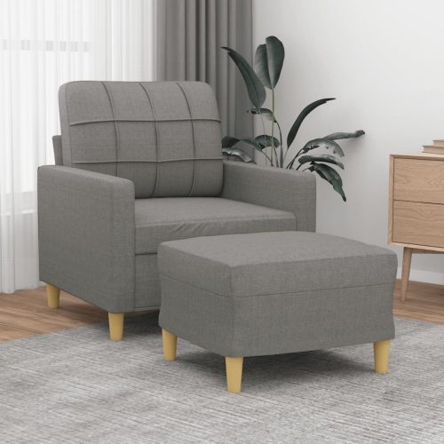 Coventry Sofa Chair with Footstool Fabric