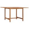 Garden Dining Table 110×75 cm Solid Wood Teak