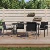Garden Chairs with Cushions 56x59x84 cm Poly Rattan