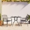 Garden Dining Set Anthracite Steel