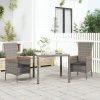 Garden Chairs with Cushions Poly Rattan