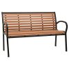 Garden Bench 116 cm Steel and WPC