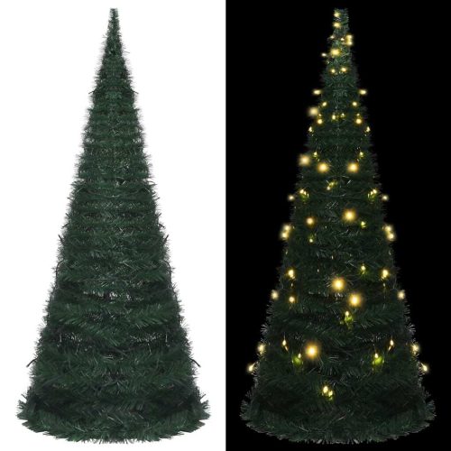 Pop-up String Artificial Christmas Tree with LED Green