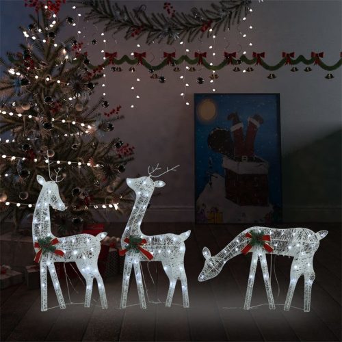 Christmas Reindeer Family 270x7x90 cm Mesh