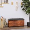 Storage Benches 2 pcs with Cushion 69 cm Cattail