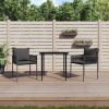 Garden Chairs with Cushions 54x61x83 cm Poly Rattan