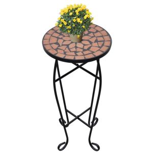 Mosaic Side Table Plant Table