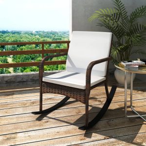 Outdoor Rocking Chair Poly Rattan