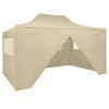 Foldable Tent Pop-Up with 4 Side Walls 3×4.5 m