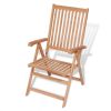 Reclining Garden Chair Solid Teak Wood