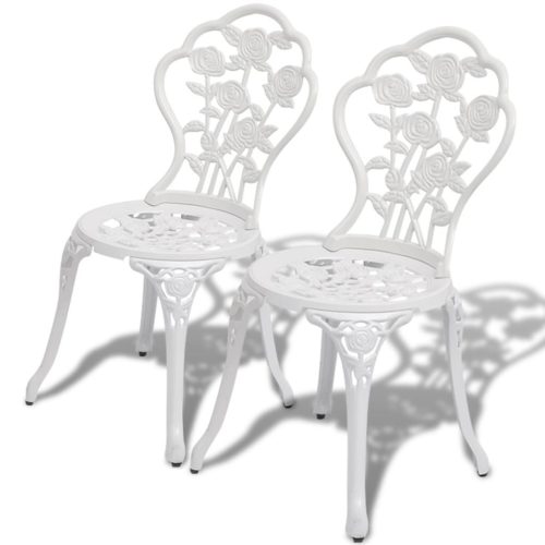 Bistro Chairs 2 pcs Cast Aluminium
