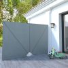 Collapsible Terrace Side Awning Grey