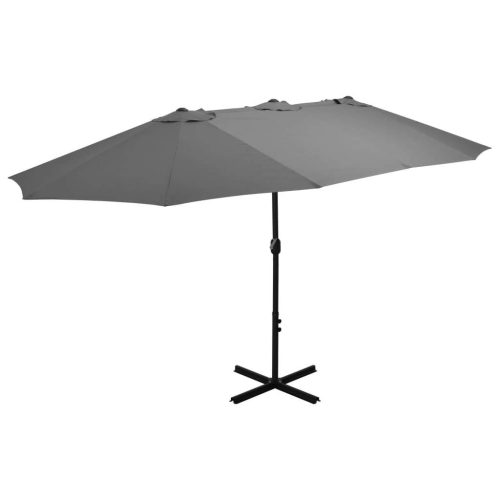 Outdoor Parasol with Aluminium Pole 460×270 cm