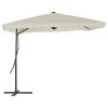 Outdoor Parasol with Steel Pole 250×250 cm