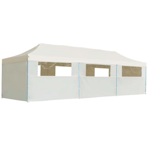 Folding Pop-up Party Tent with 8 Sidewalls 3×9 m