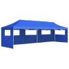 Folding Pop-up Party Tent with 5 Sidewalls 3×9 m