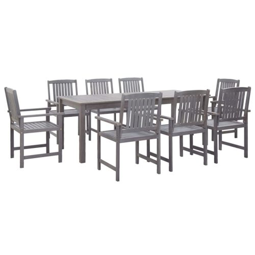 Outdoor Dining Set Solid Acacia Wood