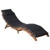 Sun Loungers with Cushions Solid Wood Acacia
