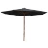 Outdoor Parasol with Wooden Pole 350 cm
