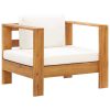 Garden Chair with Cushion Solid Acacia Wood