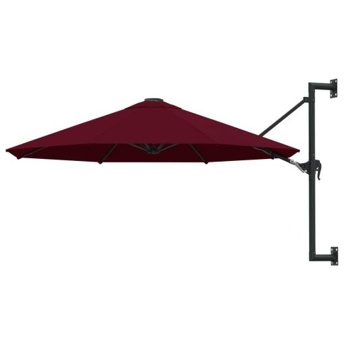 Wall-Mounted Parasol with Metal Pole 300 cm
