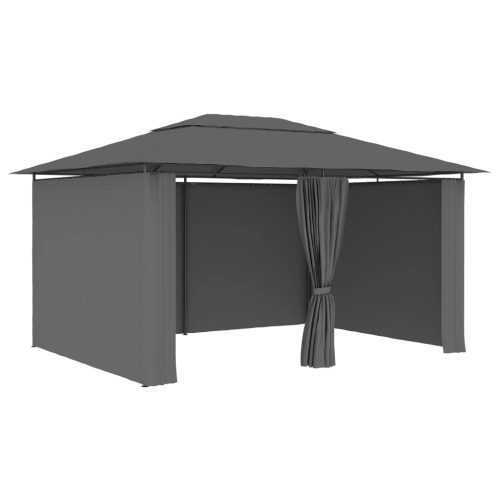 Garden Marquee with Curtains 4×3 m