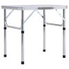 Folding Camping Table Aluminium 60×45 cm