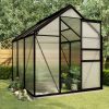 Greenhouse with Base Frame Anthracite Aluminium