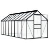 Greenhouse with Base Frame Anthracite Aluminium
