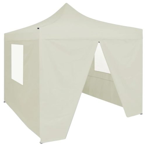 Professional Folding Party Tent with 4 Sidewalls 2×2 m Steel