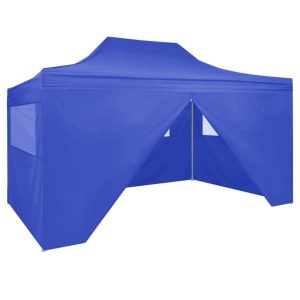Professional Folding Party Tent with 4 Sidewalls 3x4 m Steel