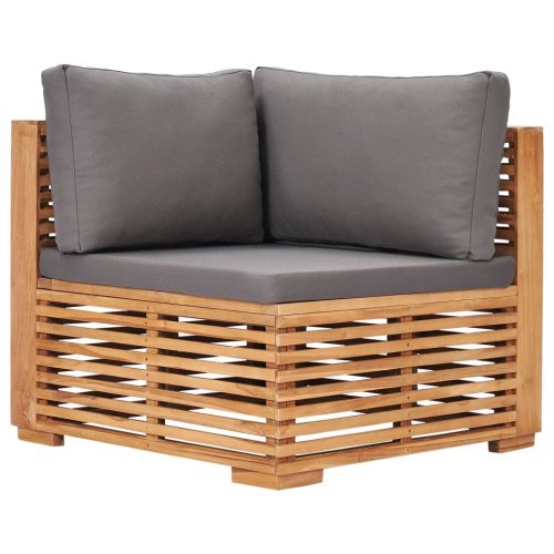 Garden Sofa with Cushion Solid Teak Wood