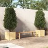 Garden Planter 50x50x50 cm Solid Pinewood