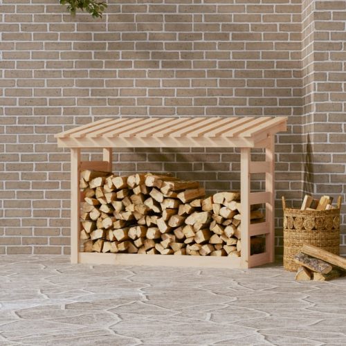 Firewood Rack Solid Wood Pine