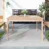 Garden Table Solid Wood Pine