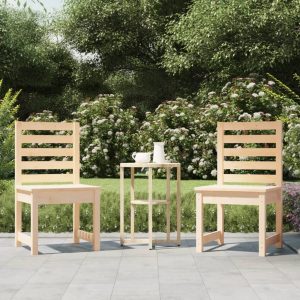 Garden Chairs 2 pcs Solid Wood Pine