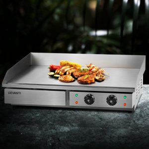 Commercial Electric Griddle BBQ Grill Hot Plate Stainless Steel 4400W